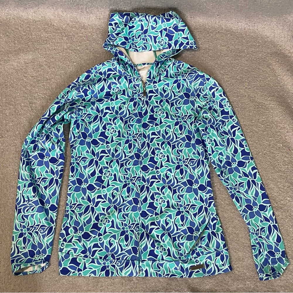 Merrell Blue And Green Patterned Jacket - image 1